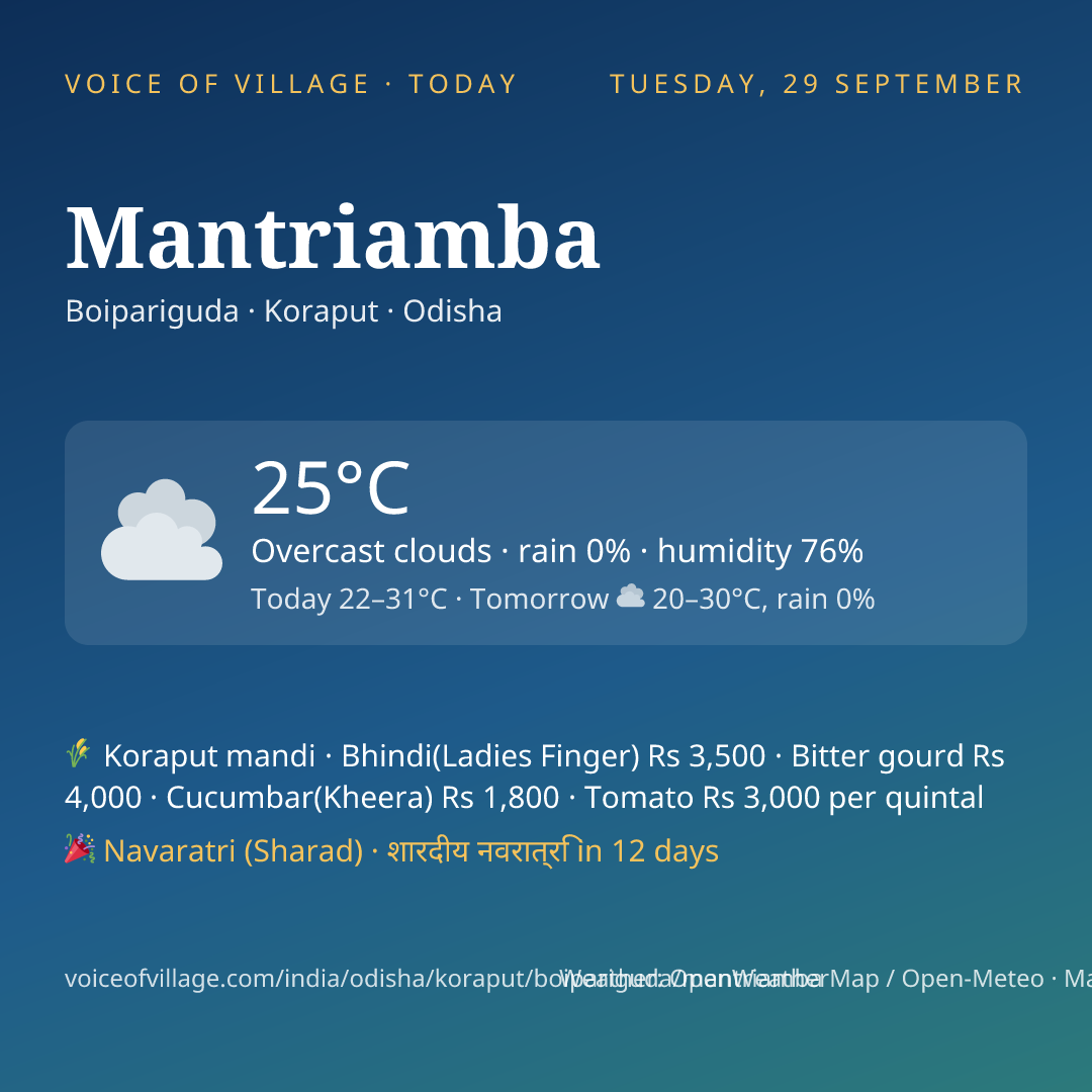 Mantriamba today