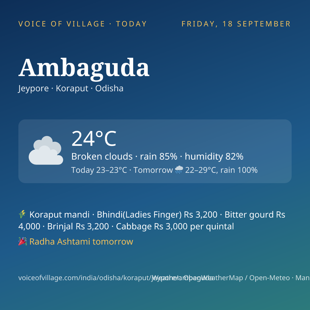 Ambaguda today