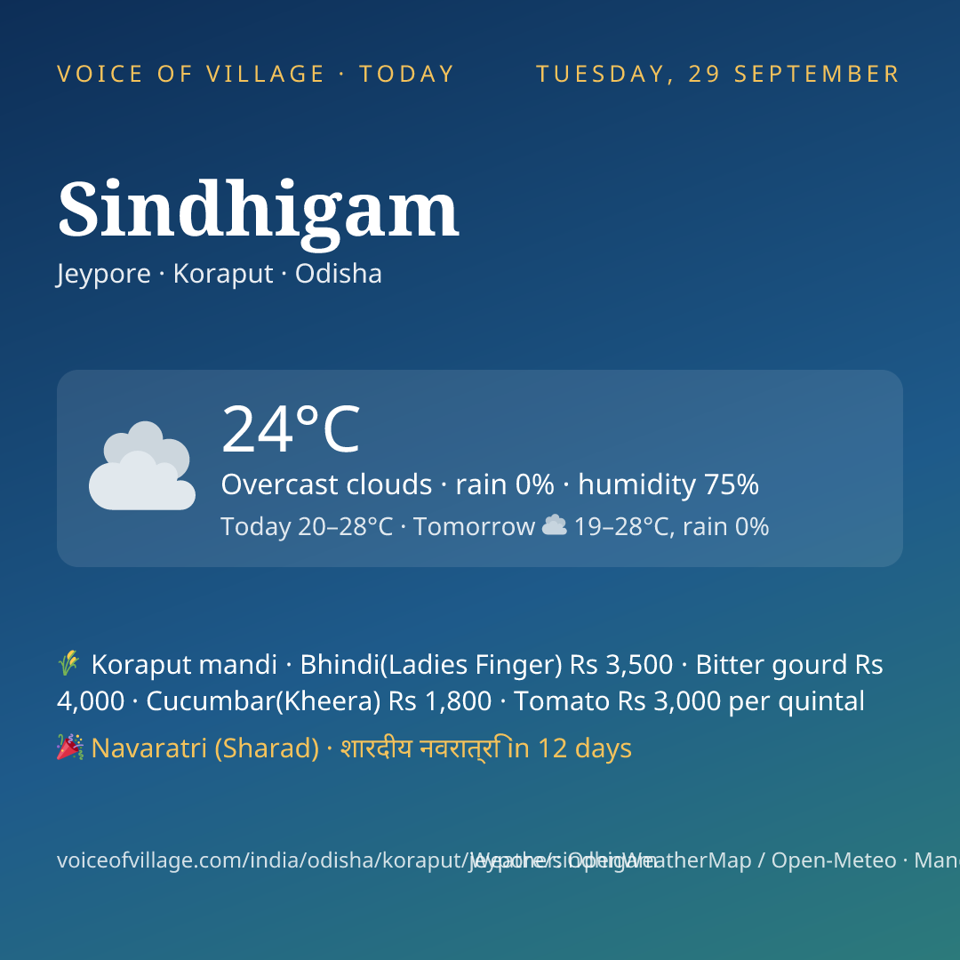 Sindhigam today