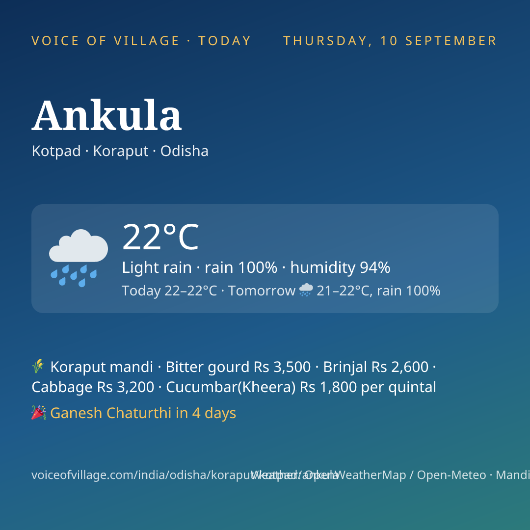 Ankula today