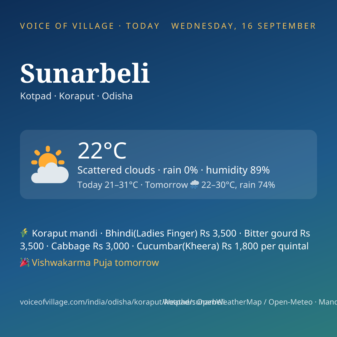 Sunarbeli today