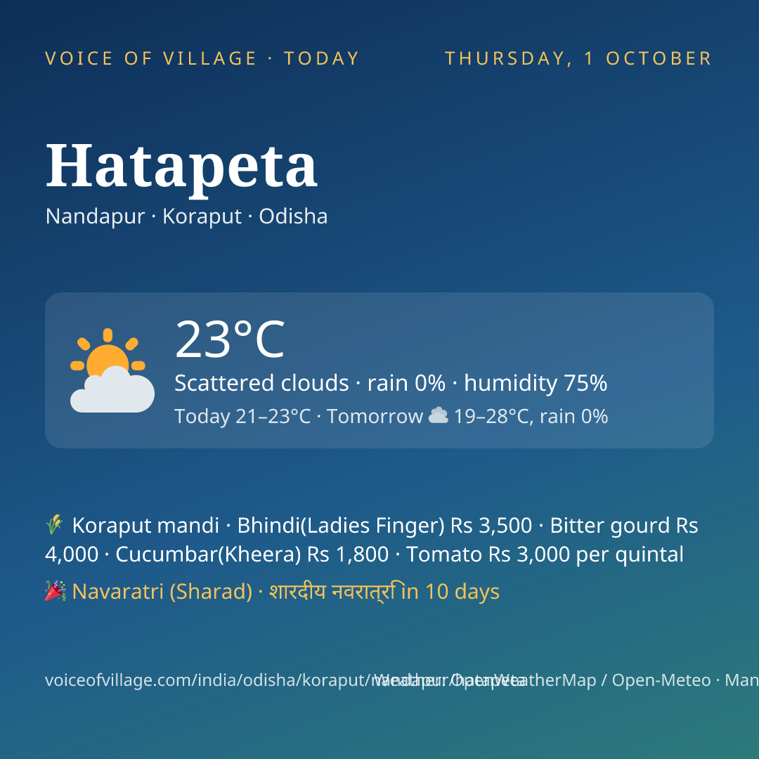 Hatapeta today