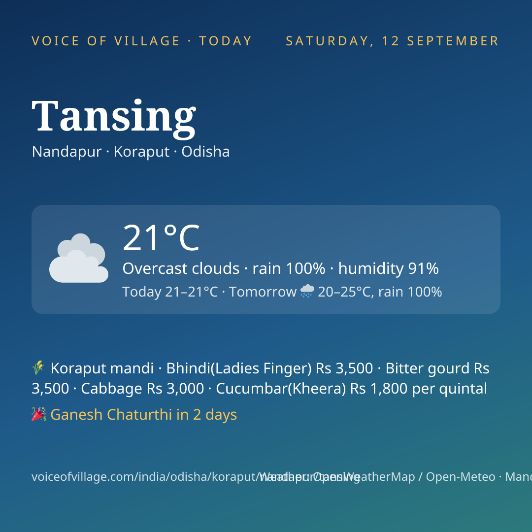 Tansing today