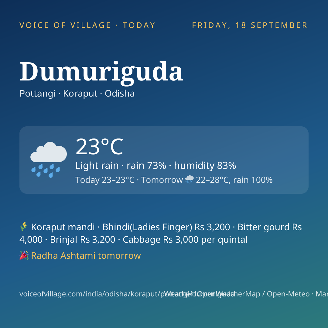 Dumuriguda today