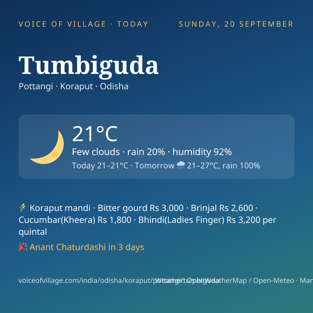 Tumbiguda today