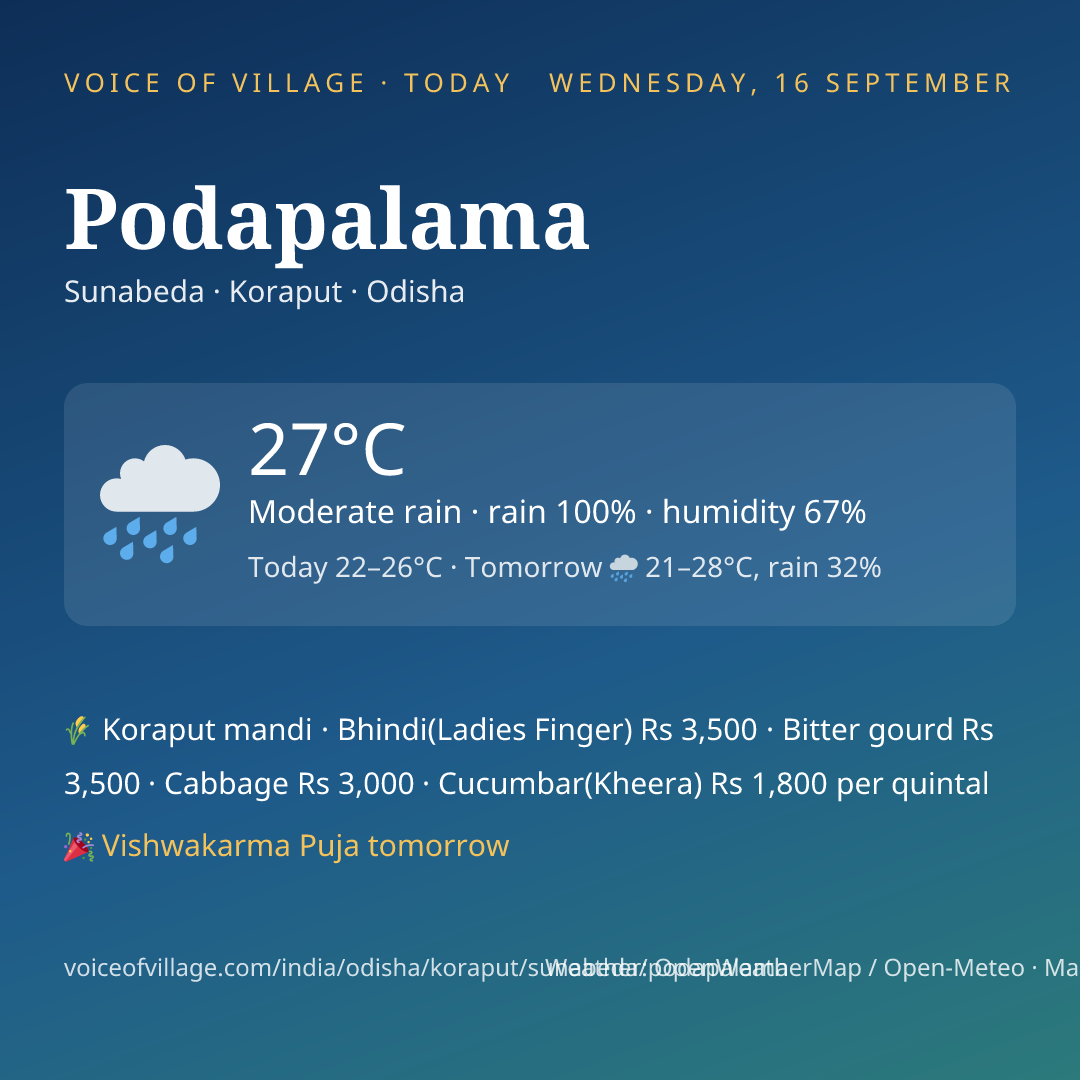 Podapalama today