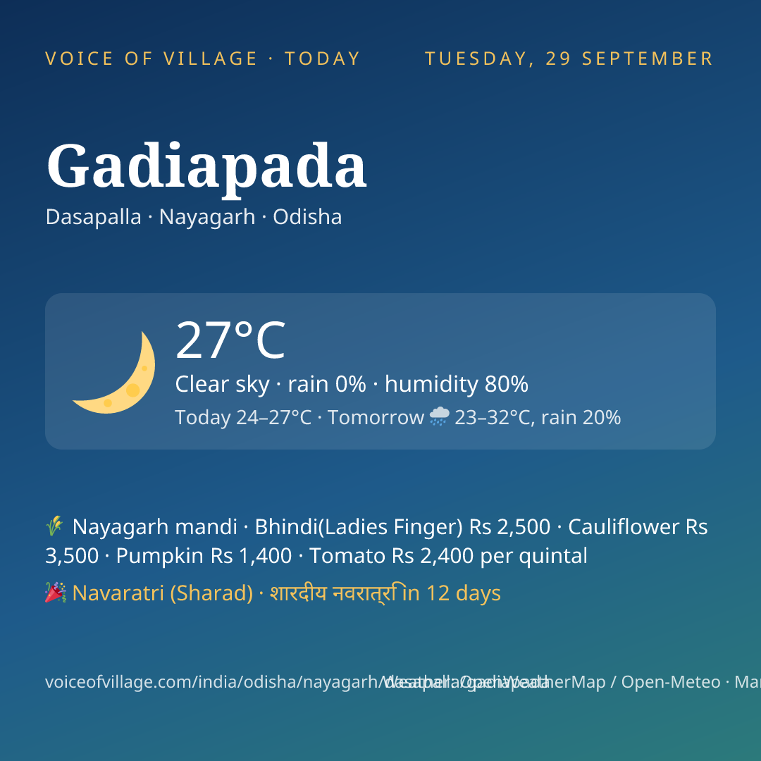 Gadiapada today