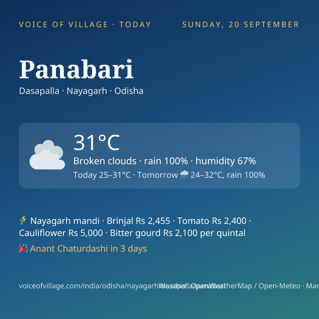 Panabari today