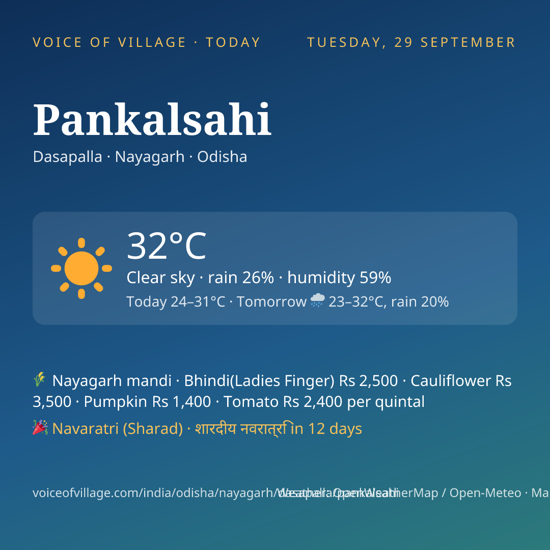 Pankalsahi today