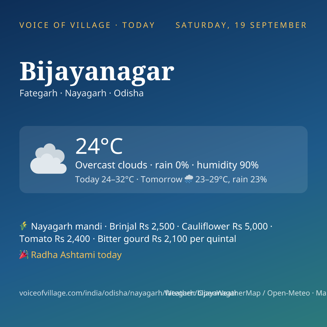 Bijayanagar today