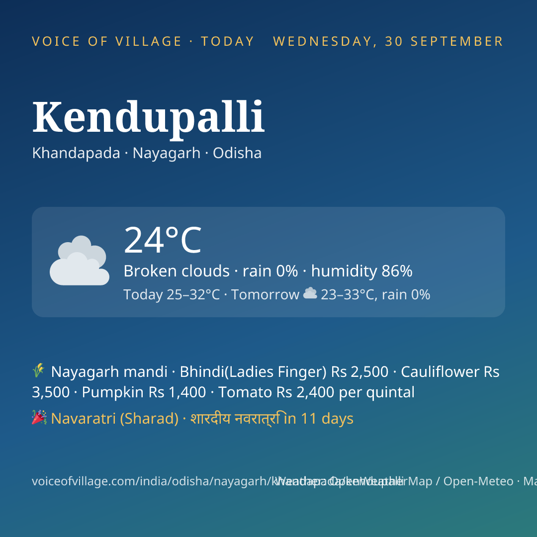 Kendupalli today