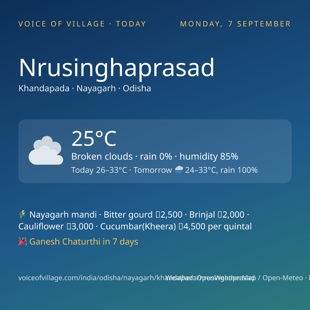 Nrusinghaprasad today