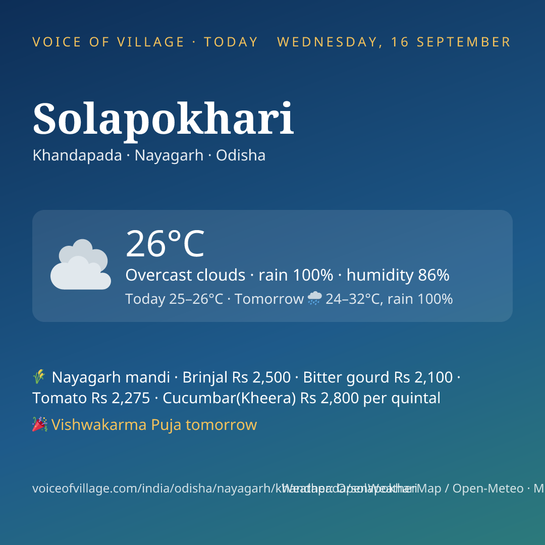 Solapokhari today