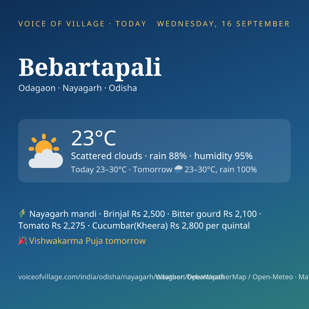 Bebartapali today