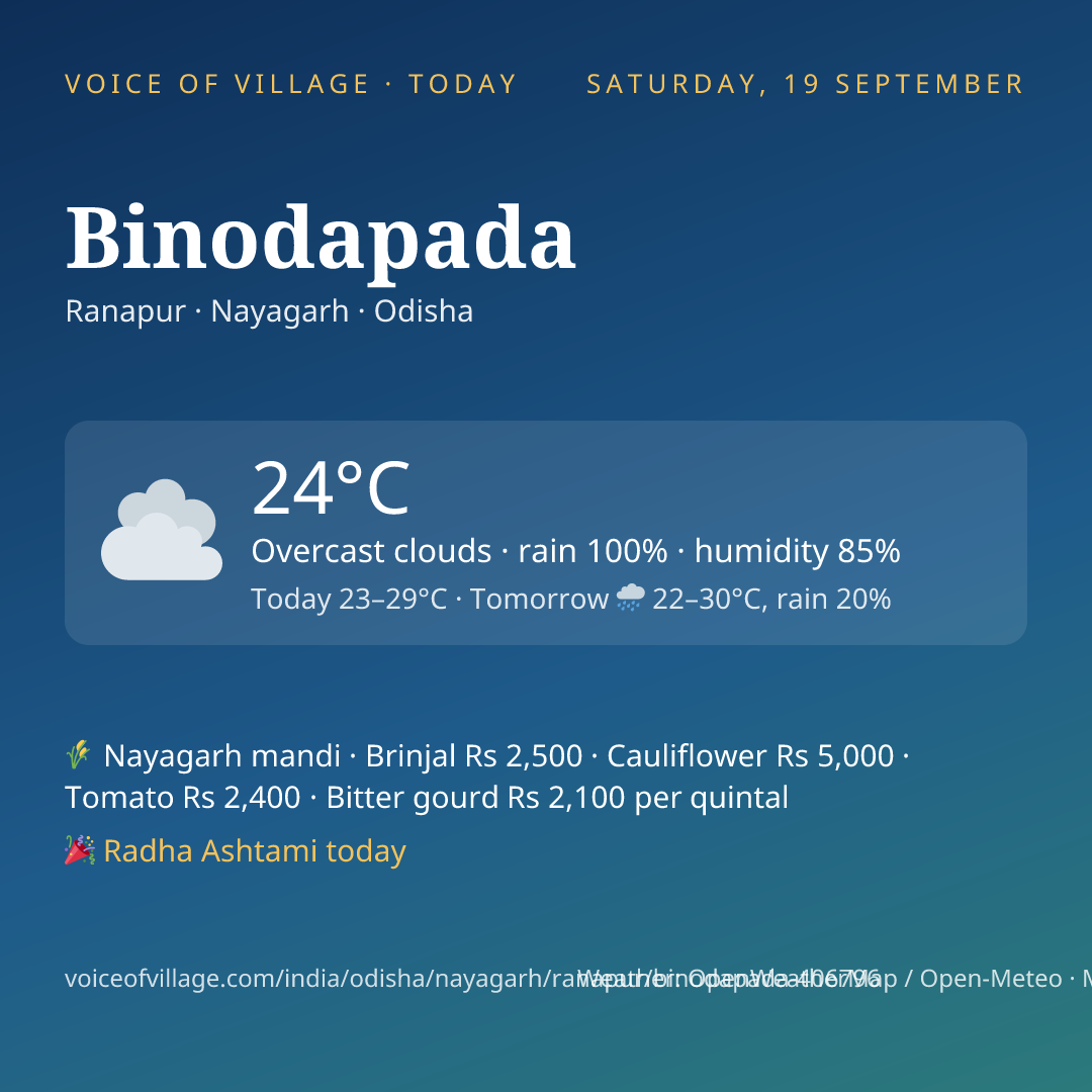 Binodapada today