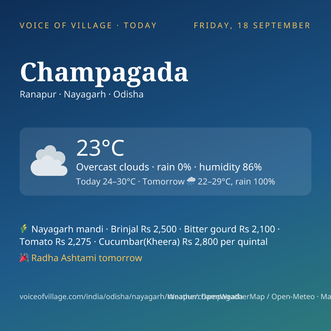 Champagada today