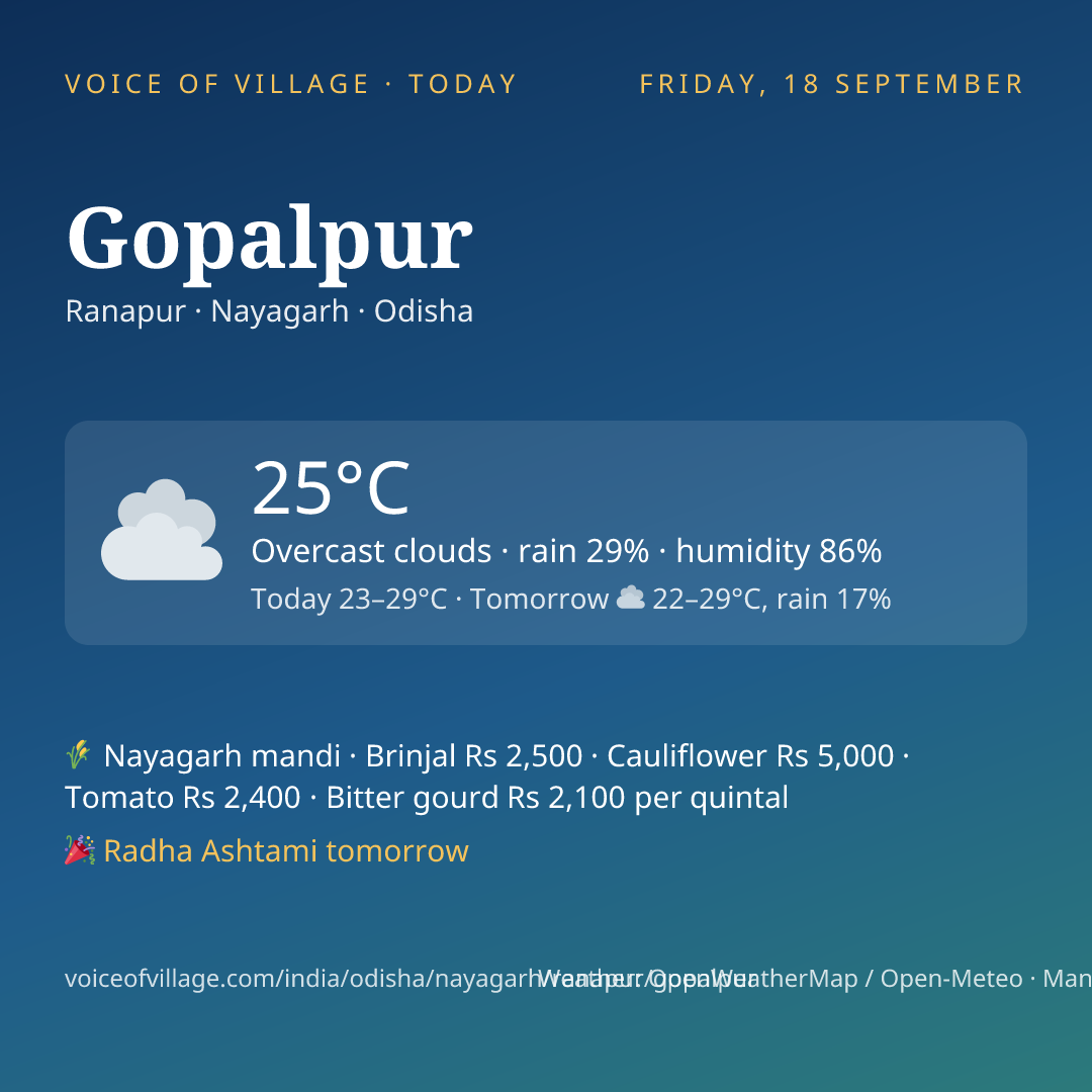 Gopalpur today