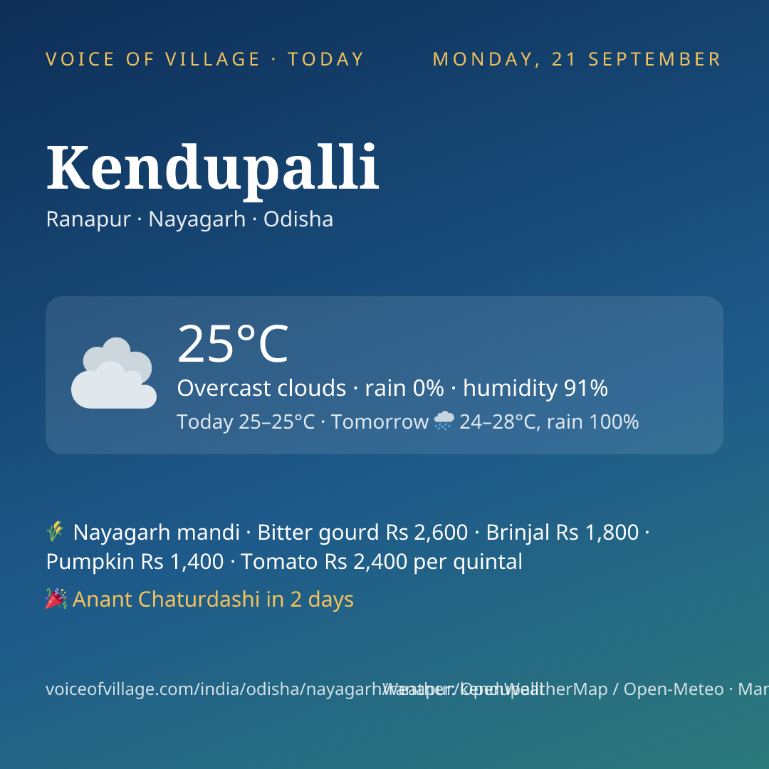 Kendupalli today