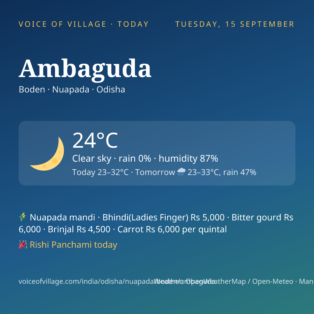 Ambaguda today