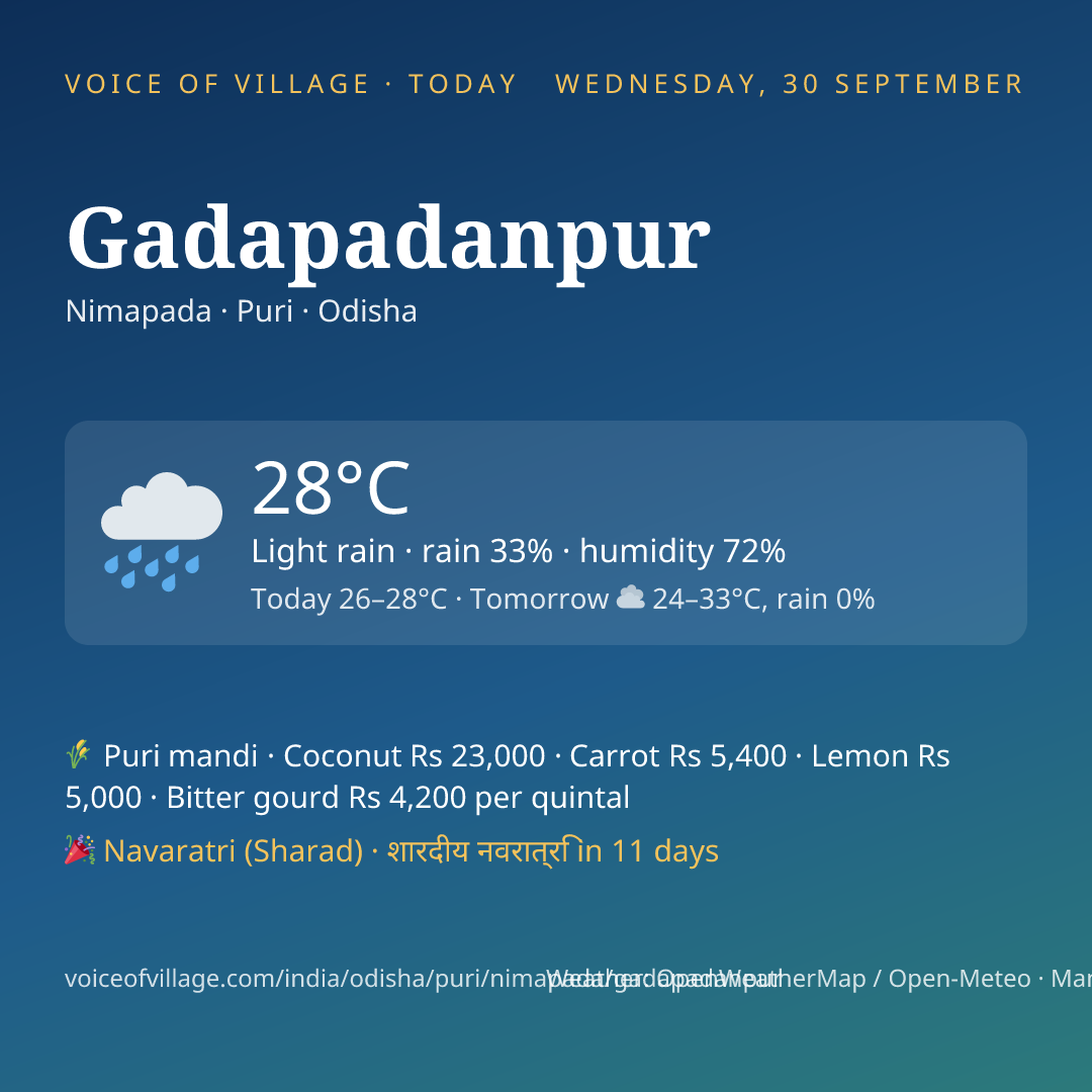 Gadapadanpur today