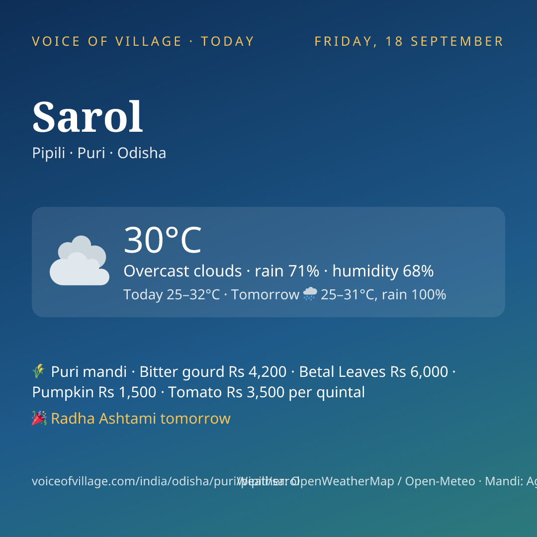 Sarol today