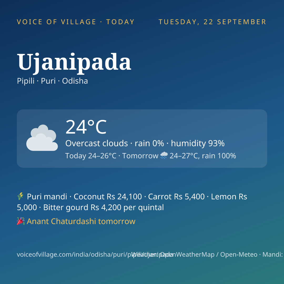 Ujanipada today