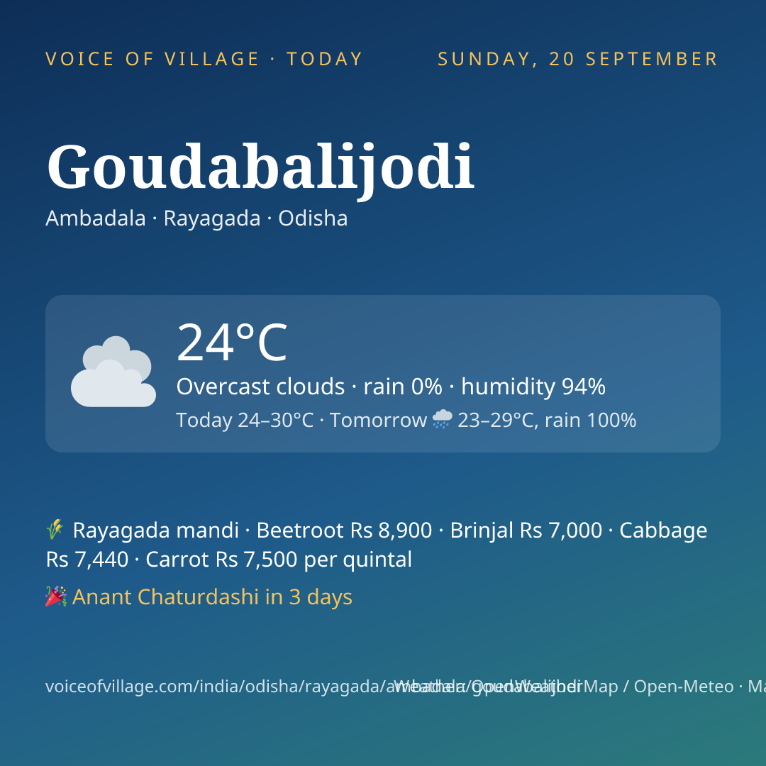 Goudabalijodi today
