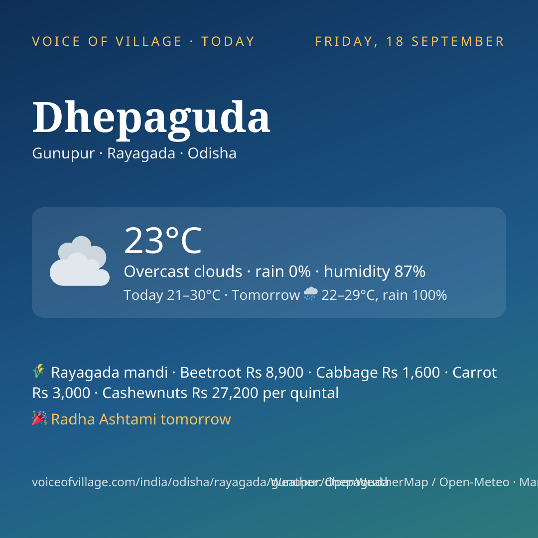 Dhepaguda today