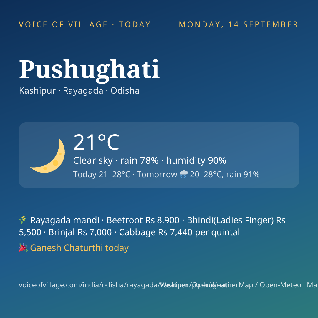 Pushughati today