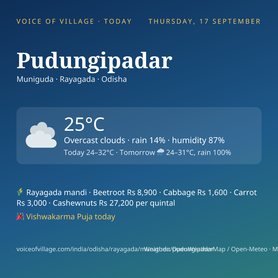 Pudungipadar today