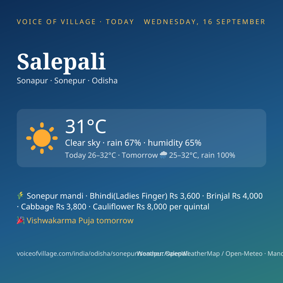 Salepali today