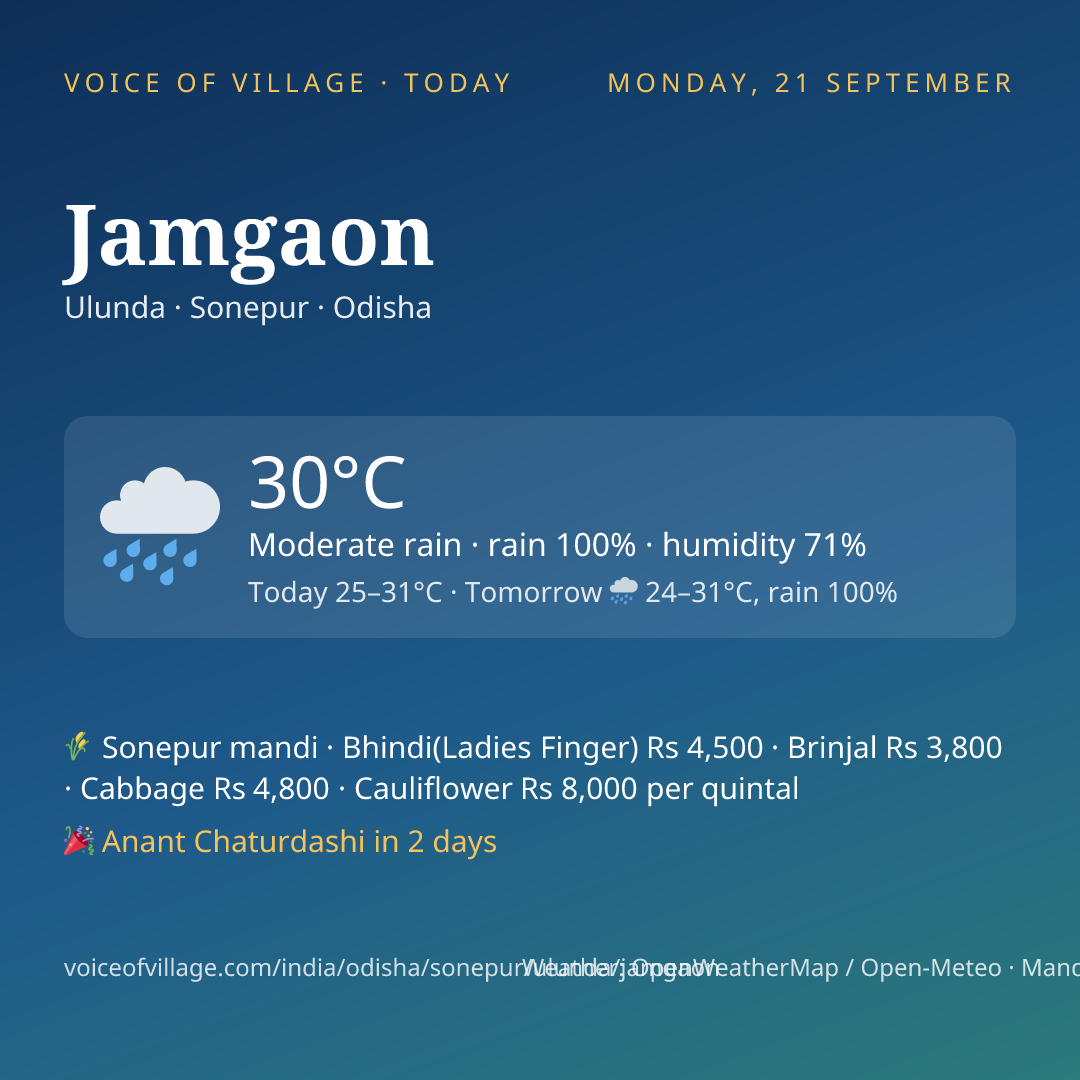 Jamgaon today