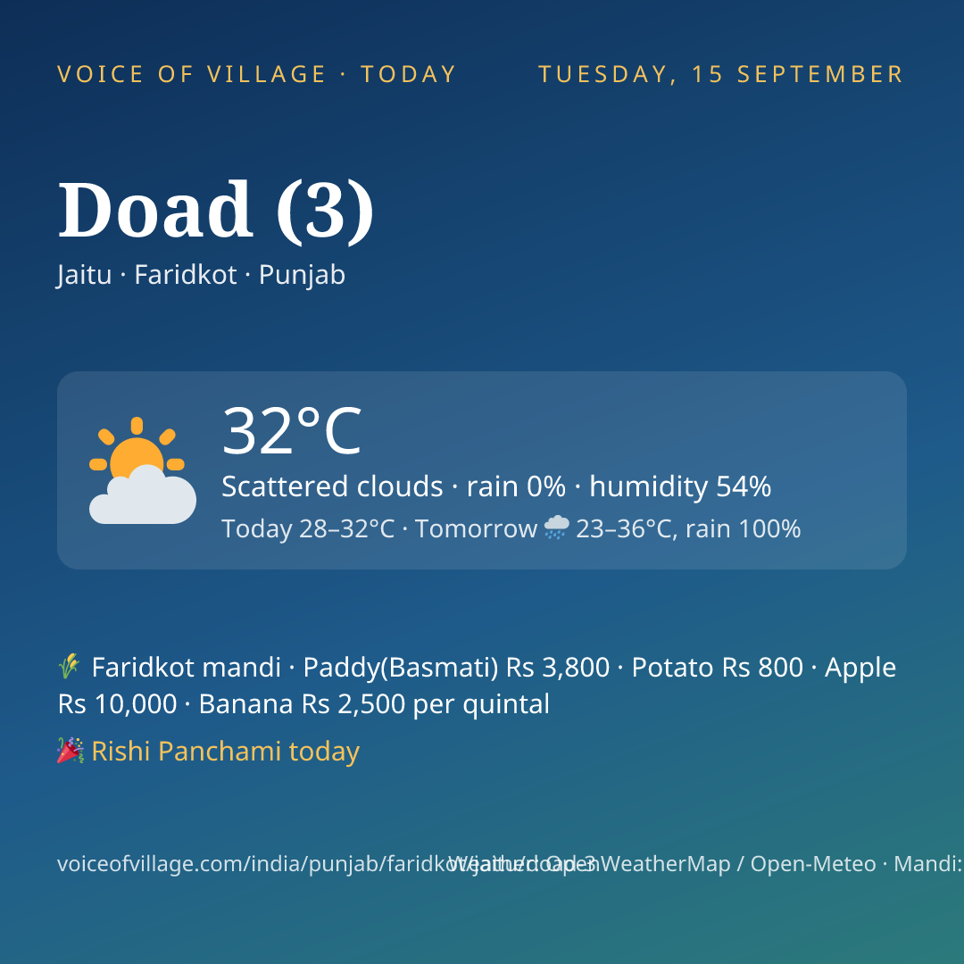 Doad (3) today