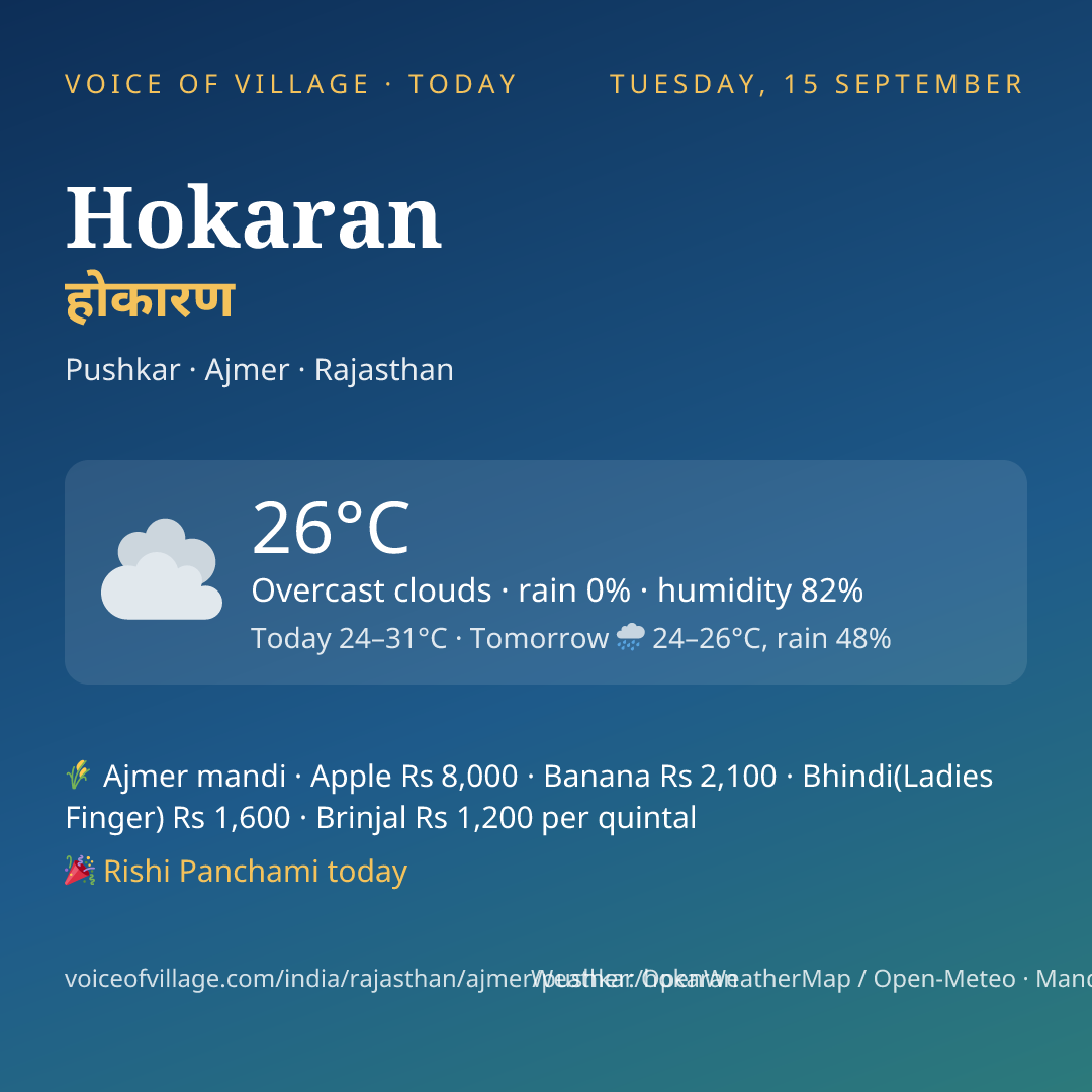 Hokaran today