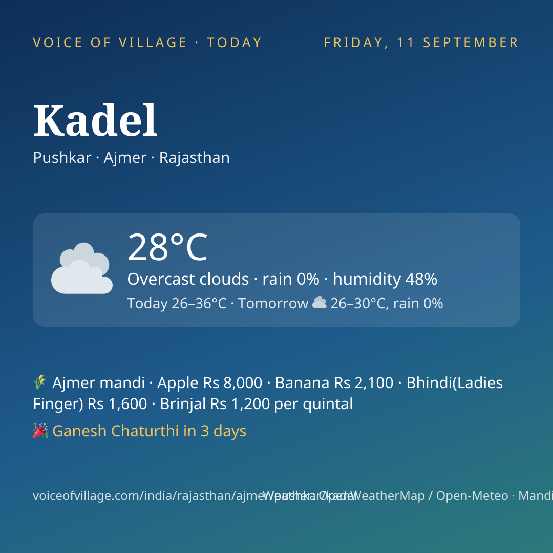Kadel today