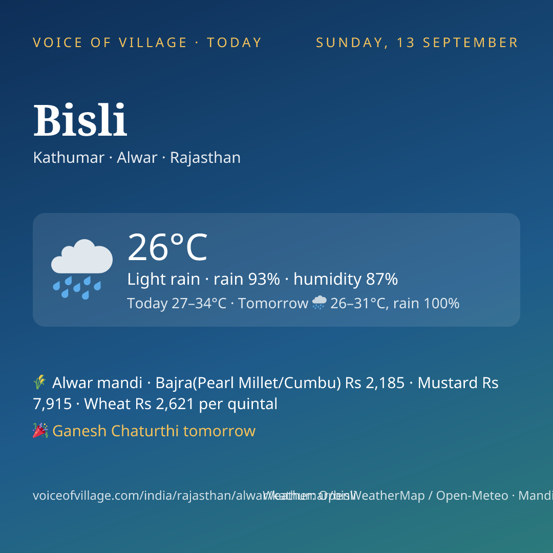 Bisli today