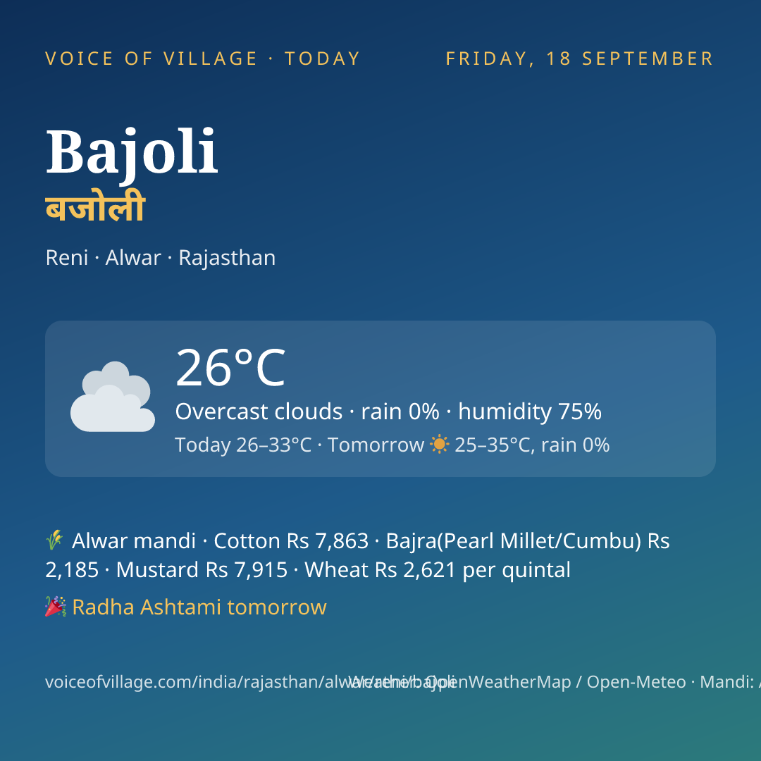 Bajoli today