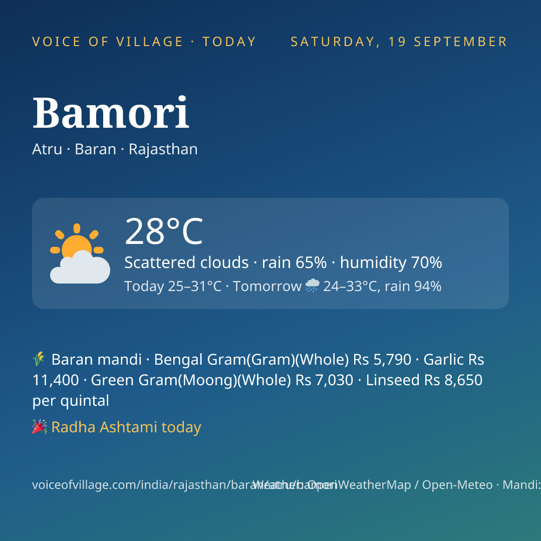 Bamori today