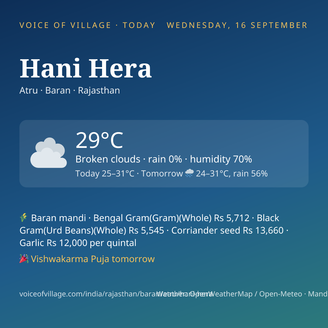 Hani Hera today
