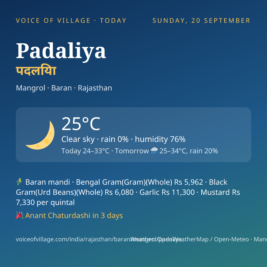 Padaliya today