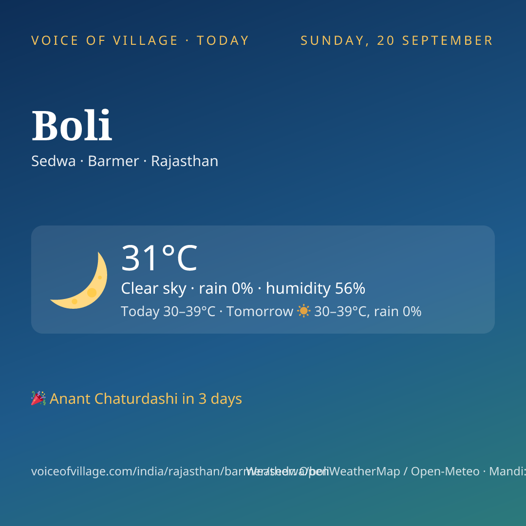 Boli today