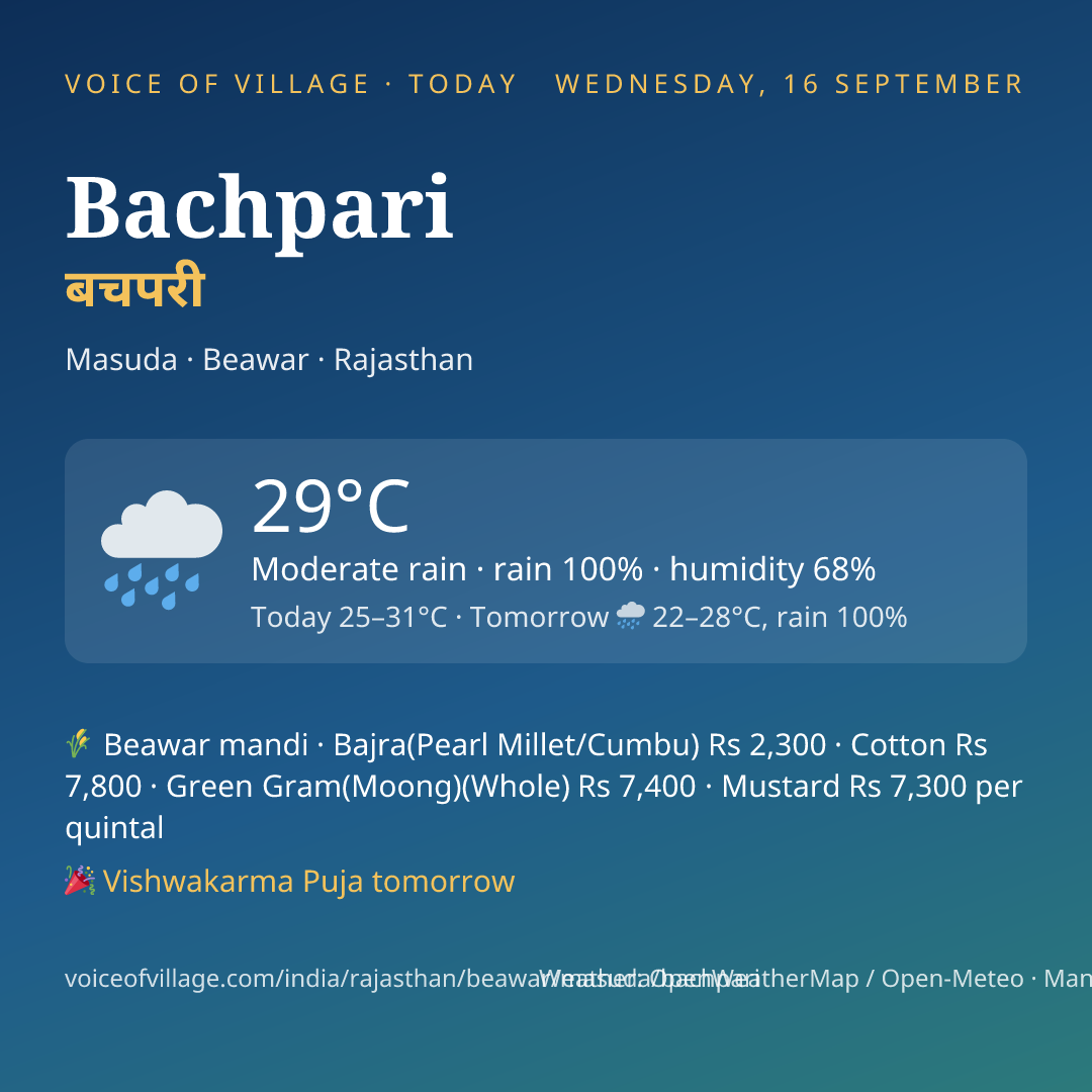 Bachpari today