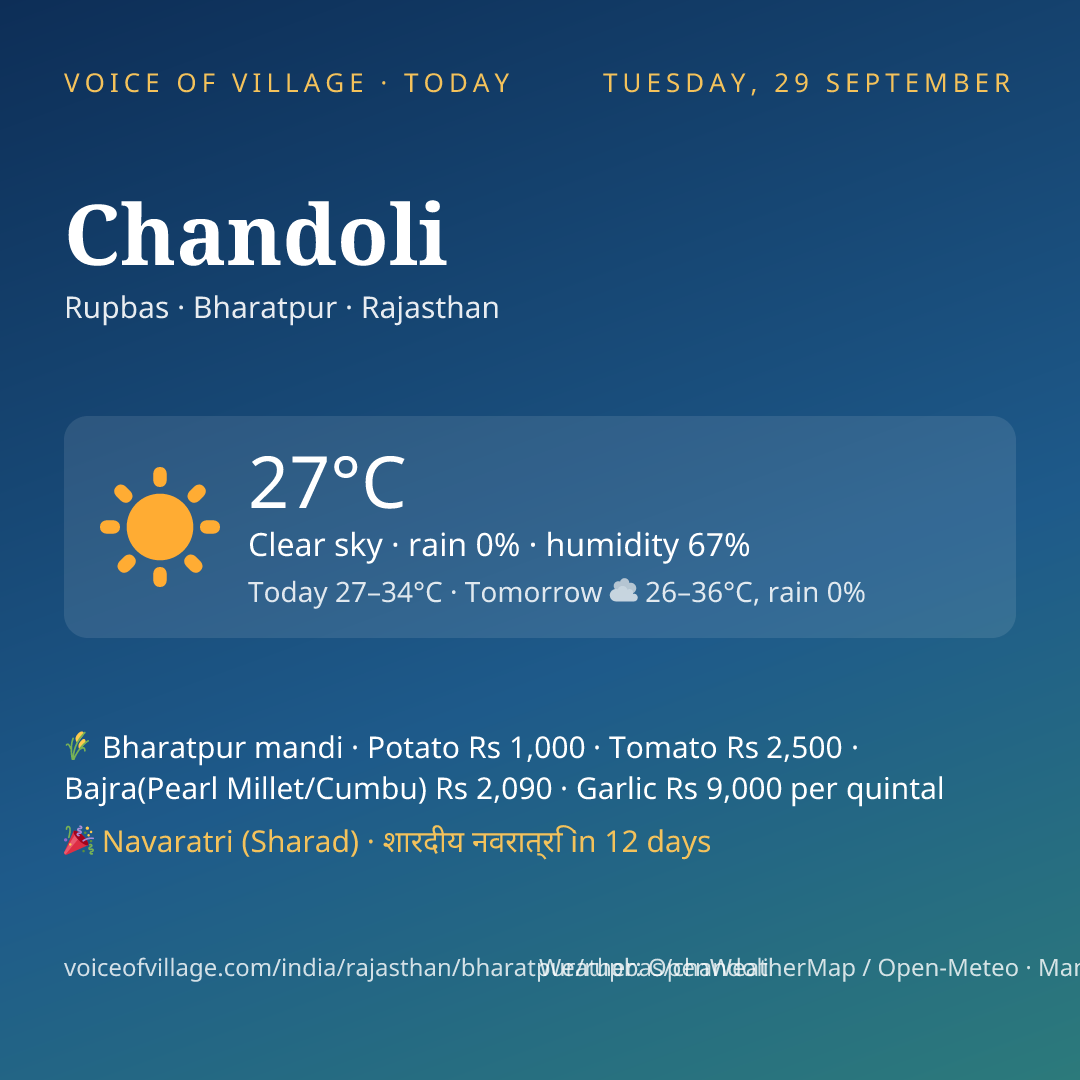 Chandoli today