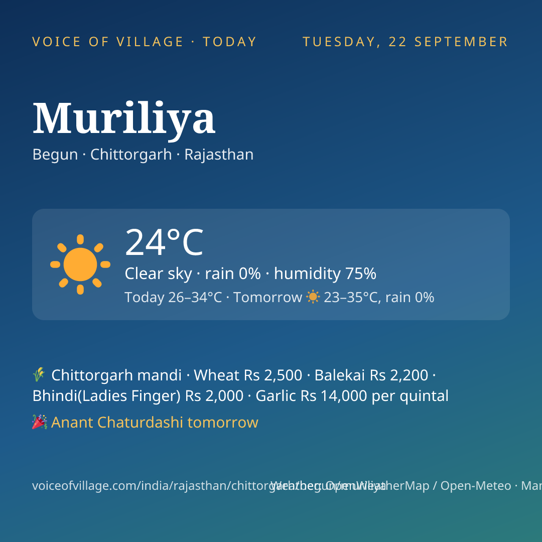 Muriliya today