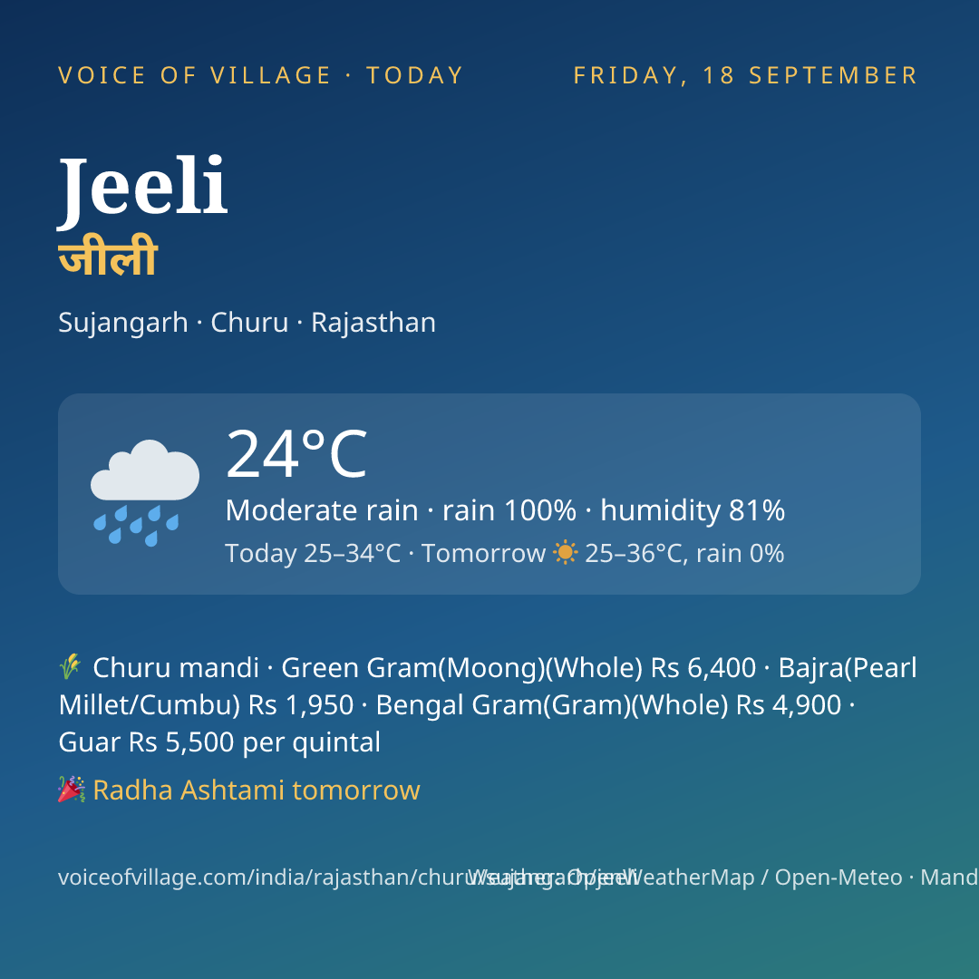 Jeeli today