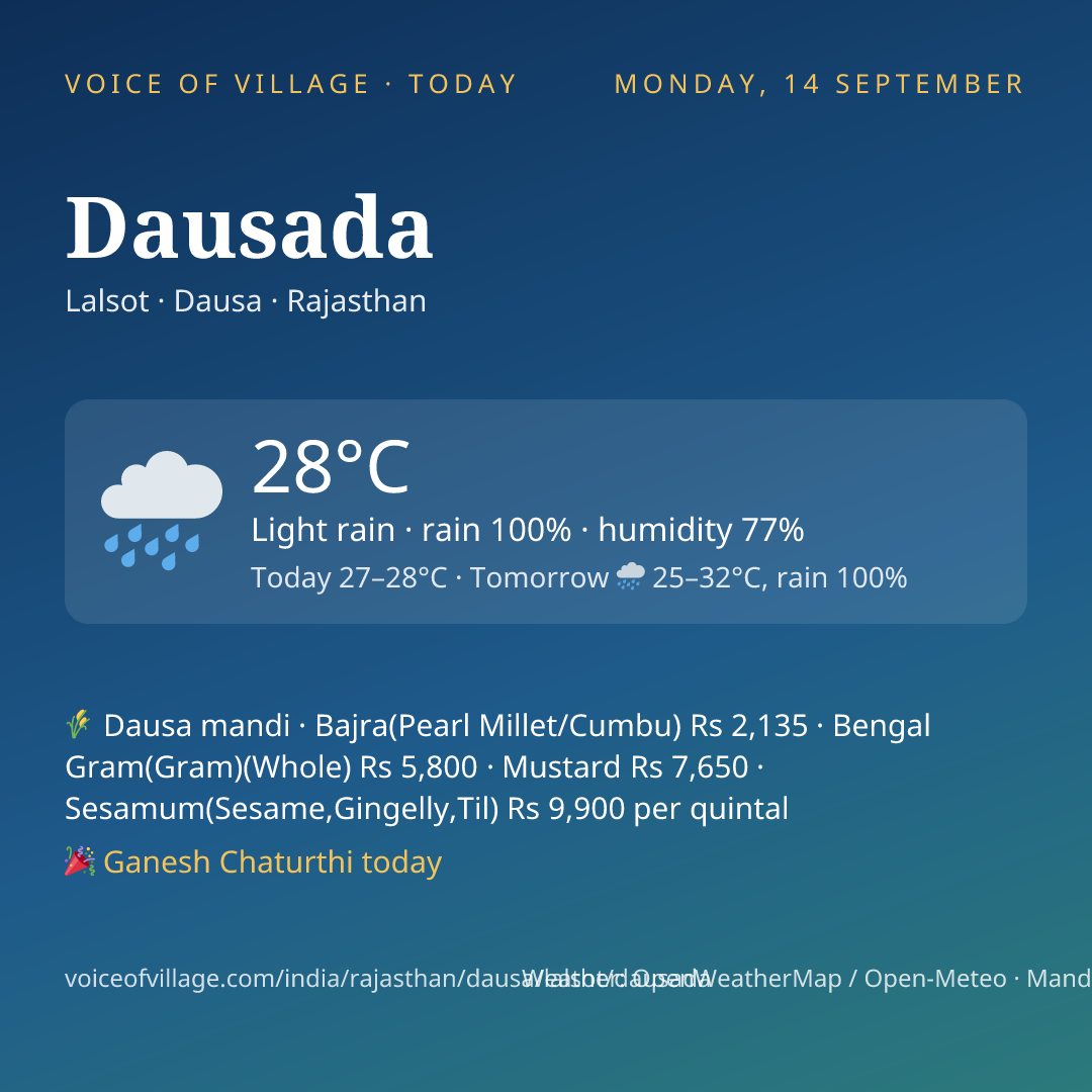 Dausada today