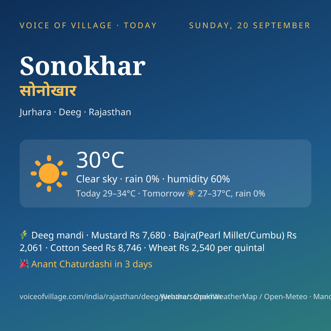 Sonokhar today