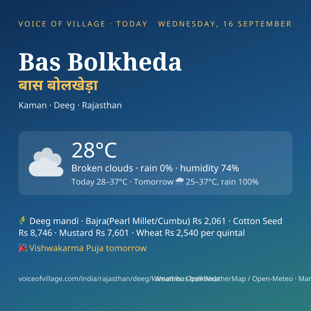 Bas Bolkheda today