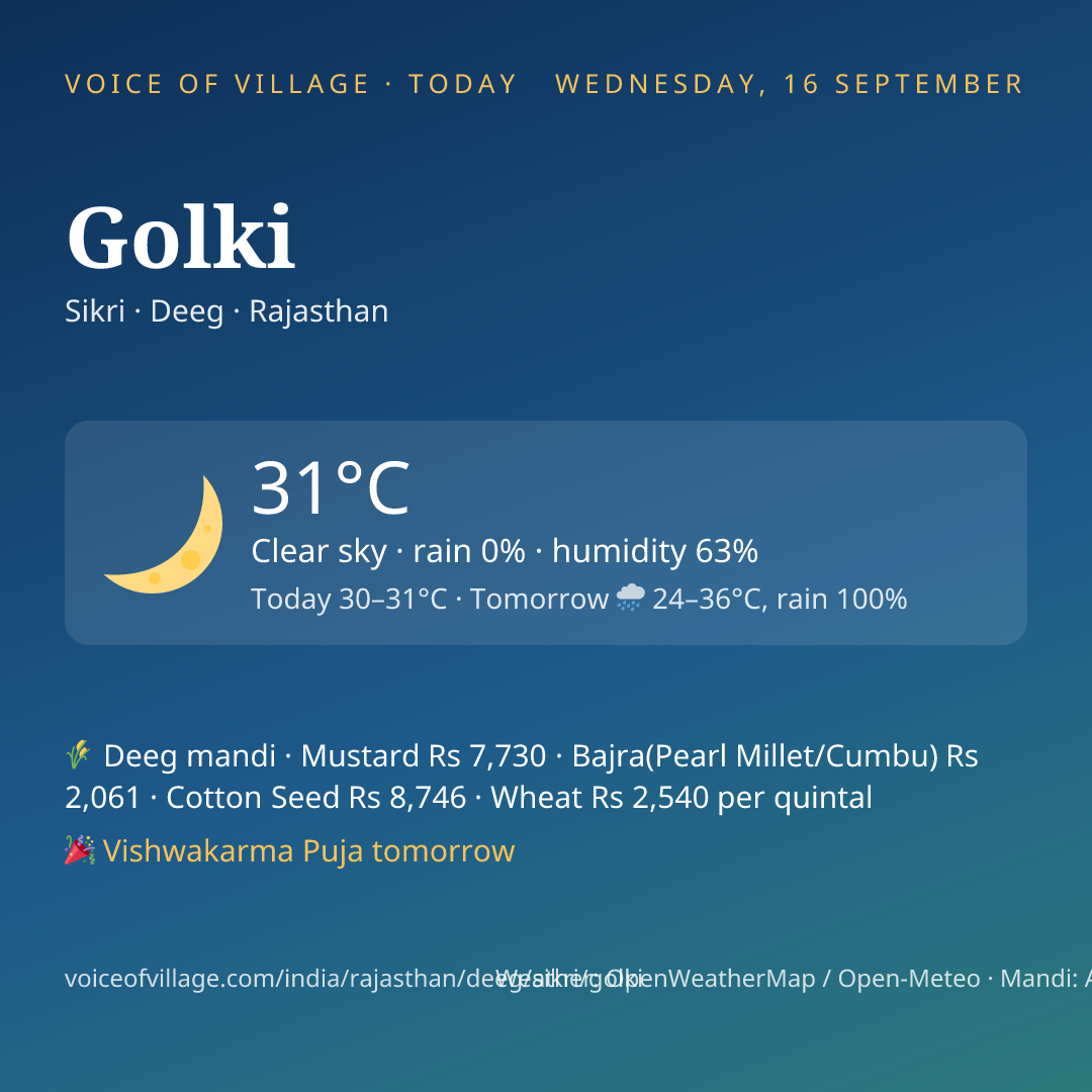 Golki today