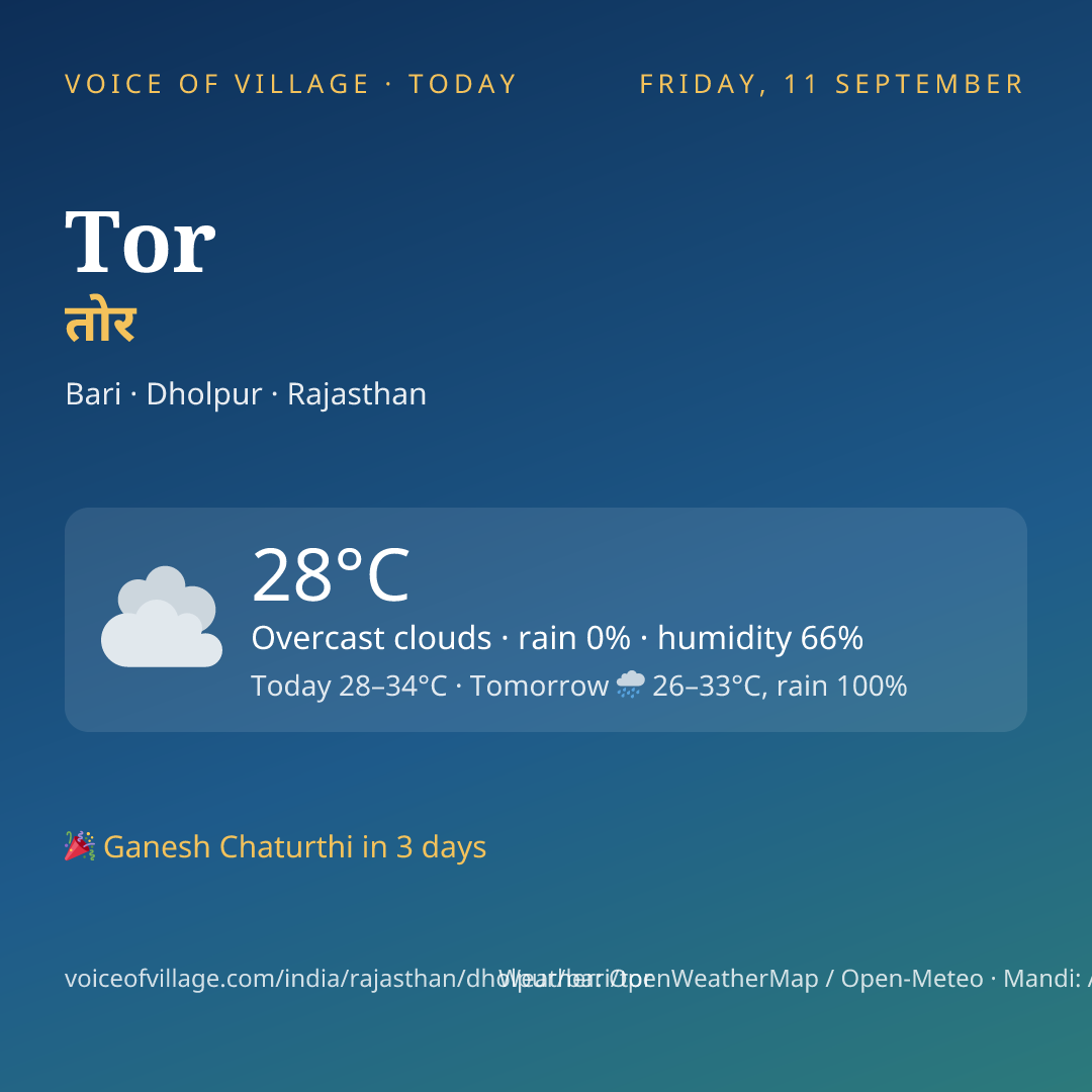 Tor today